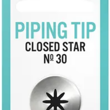 Mondo #30 S/S Closed Star Piping Tip