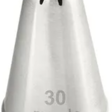 Mondo #30 S/S Closed Star Piping Tip