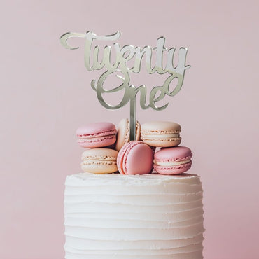 Number 21 Cake Topper