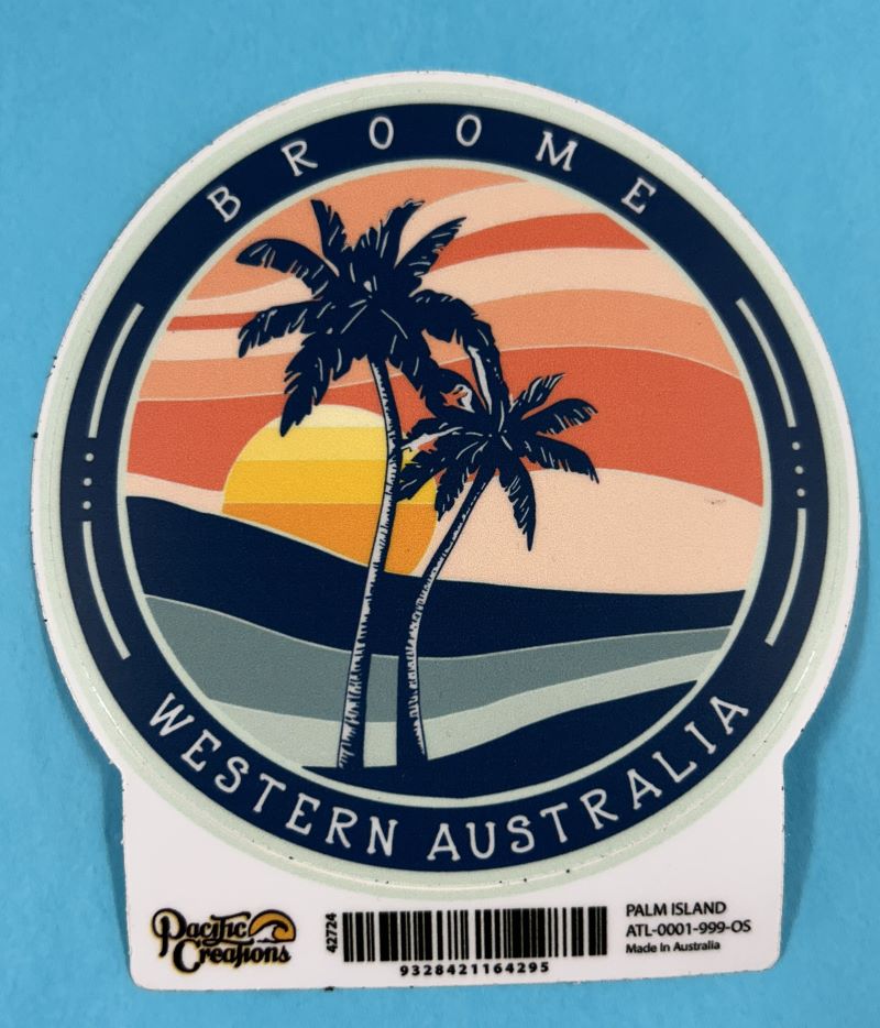 Ladies Sticker - Palm Island  0001