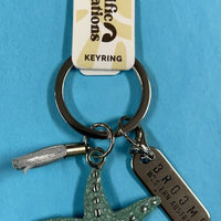 Ladies Keyring Starfish