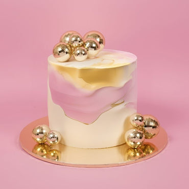 Sprinks 12 Pce Disco Ball Toppers - Gold