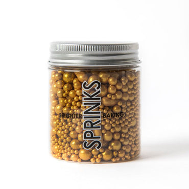 Bubble & Bounce Matte Gold Sprinkles 75g