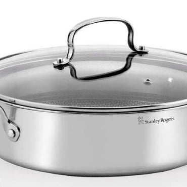 Stanley Rogers Matrix Chefs Pan with lid 28cm 4.5Ltr
