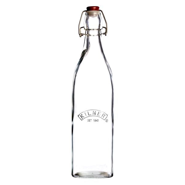 Kilner Square Clip Top Bottle 1 Ltr