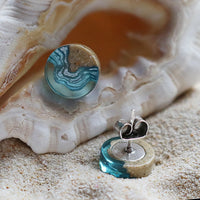 Earring Aqua Stud Shoal S&R 124000101