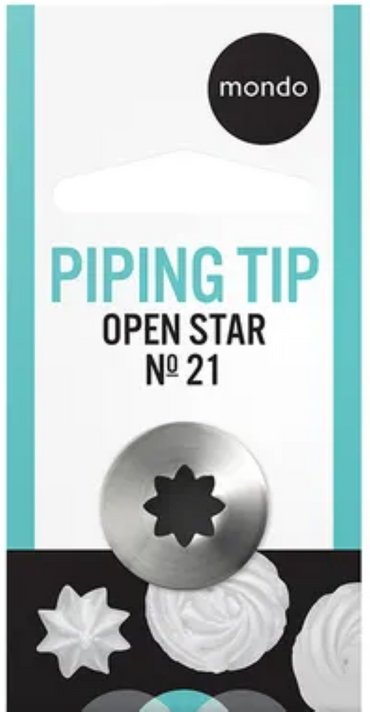 Mondo #21 S/S Open Star Piping Tip