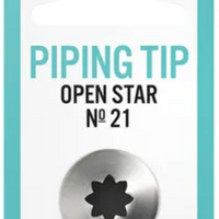 Mondo #21 S/S Open Star Piping Tip
