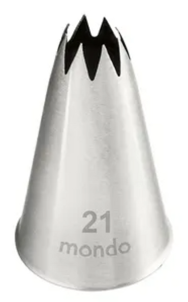 Mondo #21 S/S Open Star Piping Tip