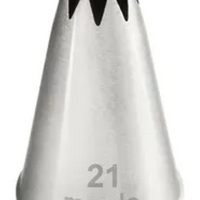 Mondo #21 S/S Open Star Piping Tip