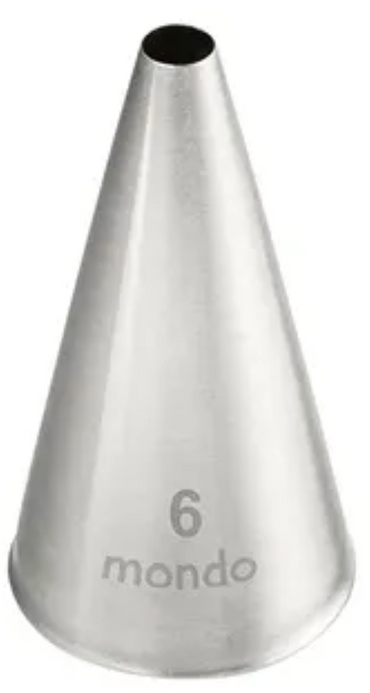 Mondo #6 S/S Round Piping Tip