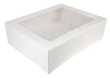 Mondo White Cake Box 30x45x15cm Tall (12x18x6inch)