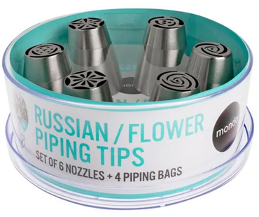Mondo Russian Flower Piping Tip 10Pce