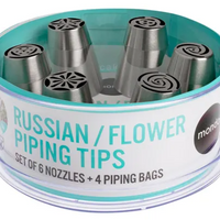 Mondo Russian Flower Piping Tip 10Pce