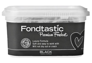 Fondtastic Premium Fondant Black 250gm