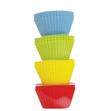 Avanti Silicon Muffin Cups - Set of 12 - 4 Colours