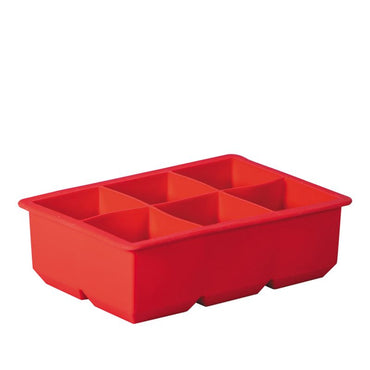 Avanti 6 Cup King Ice Cube Tray Red