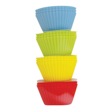 Avanti Silicone Cup Cake Cups Set of 12 - 4 Colours