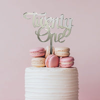 Number 21 Cake Topper