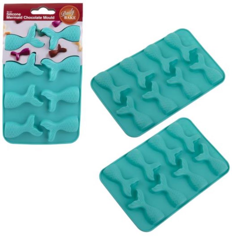 Silicone Mermaid 8Cup Chocolate Mould Set 2