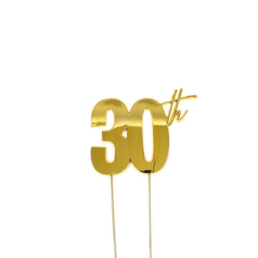 Gold Metal Topper - 30th