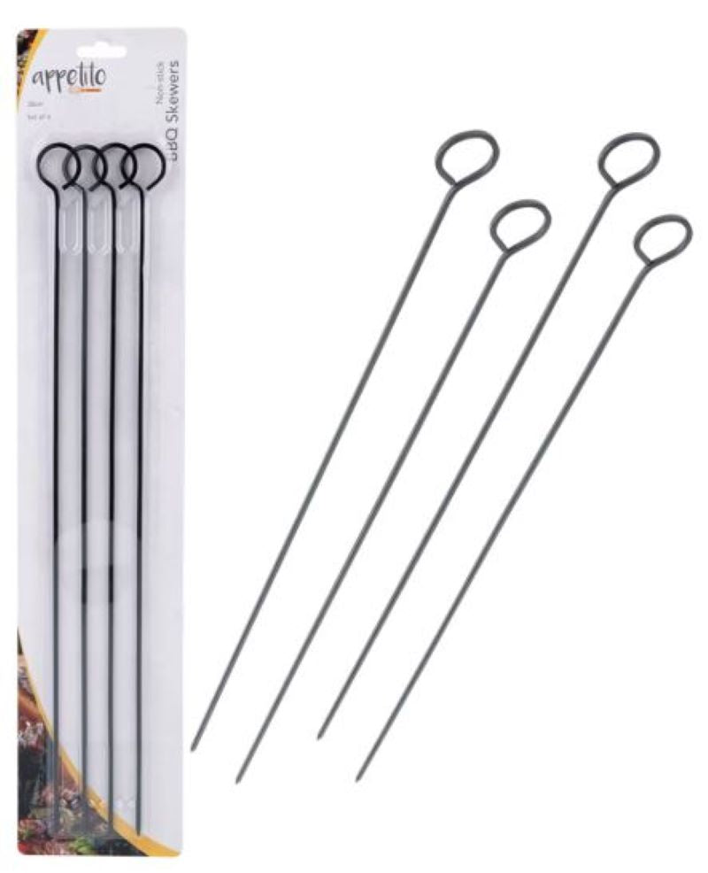 Non-Stick BBQ Skewers 38cm Set of 4