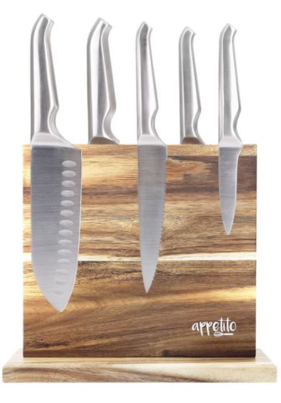 Magnetic Knife Stand - Double Sided - Acacia