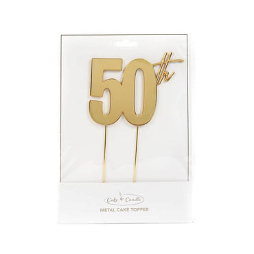 Gold Metal Topper - 50th