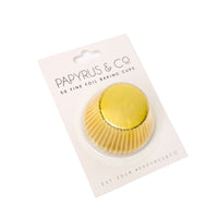 Med Gold Foil Bake Cups 50pk 44mm PC408G