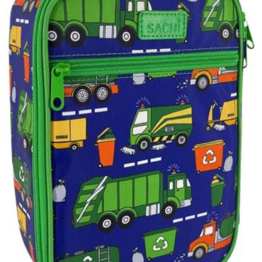 Sachi Insulated Junior Lunch Bag - Garbage Trucks