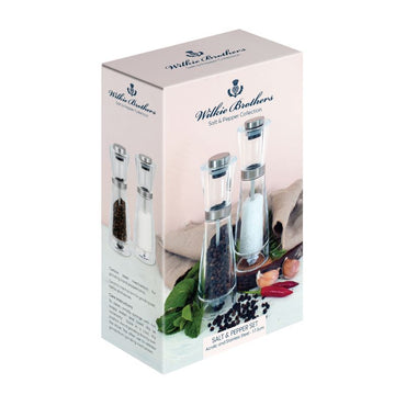 Wilkie Salt & Pepper Mill Set Acrylic 17.5cm