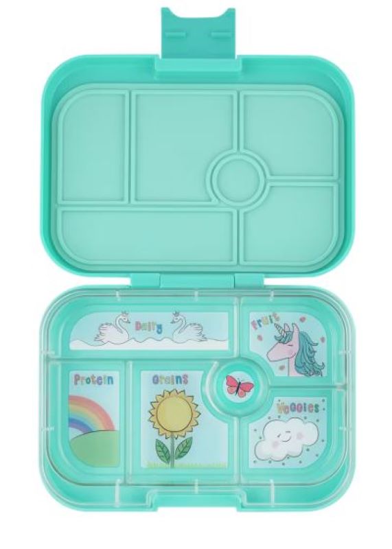 Yumbox Original Lunch Box 6 Comp - Miami Aqua Unicorns