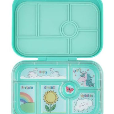 Yumbox Original Lunch Box 6 Comp - Miami Aqua Unicorns