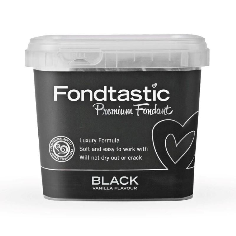Fondtastic Prem Fondant - Black 1Kg