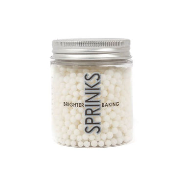 Spinks Cachous Pearl Beads Matte White 4mm