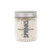 Spinks Cachous Pearl Beads Matte White 4mm