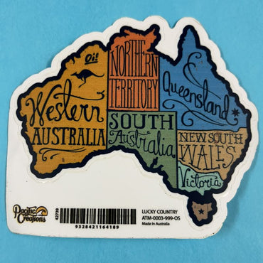 Mens Sticker - Lucky Country