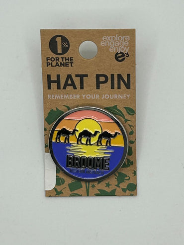 Hat Pin - Broome Cable Beach Camel Sunset