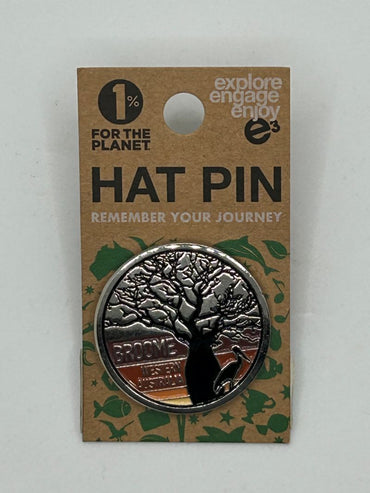 Hat Pin - Boab with Brolga