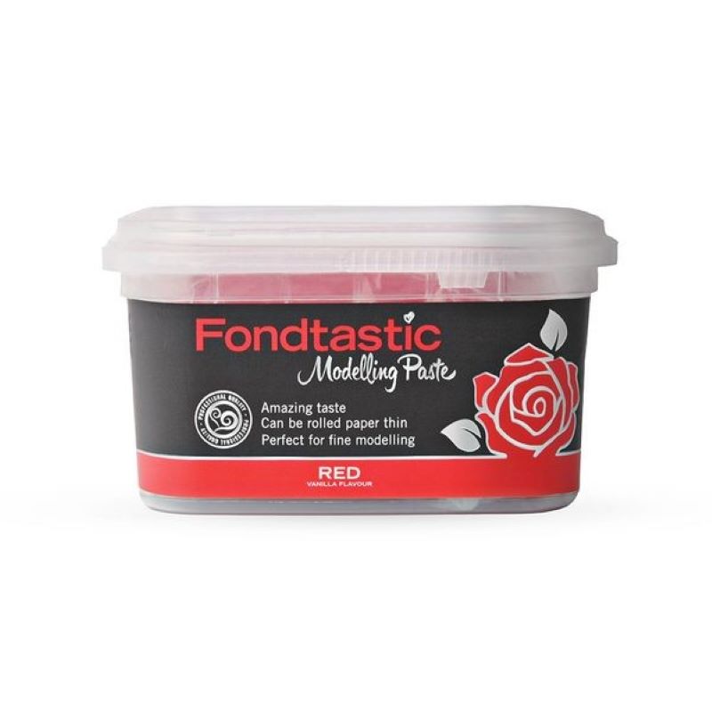 Fondtastic Modelling Paste Red 250gm