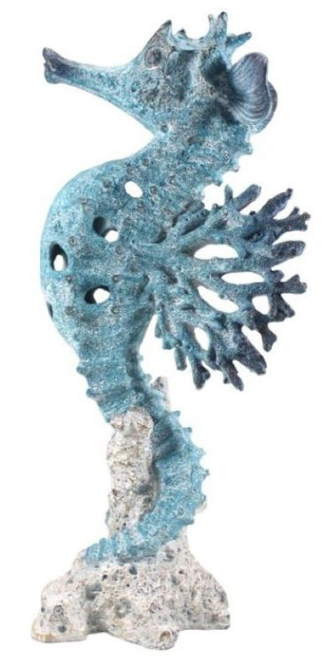 40cm Seahorse in Coral Finish