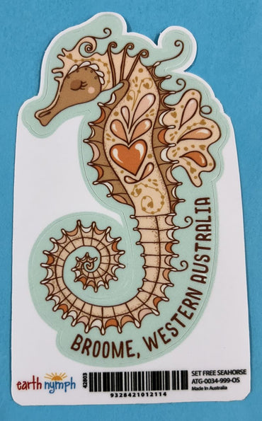 Girls Sticker - Set Free Seahorse