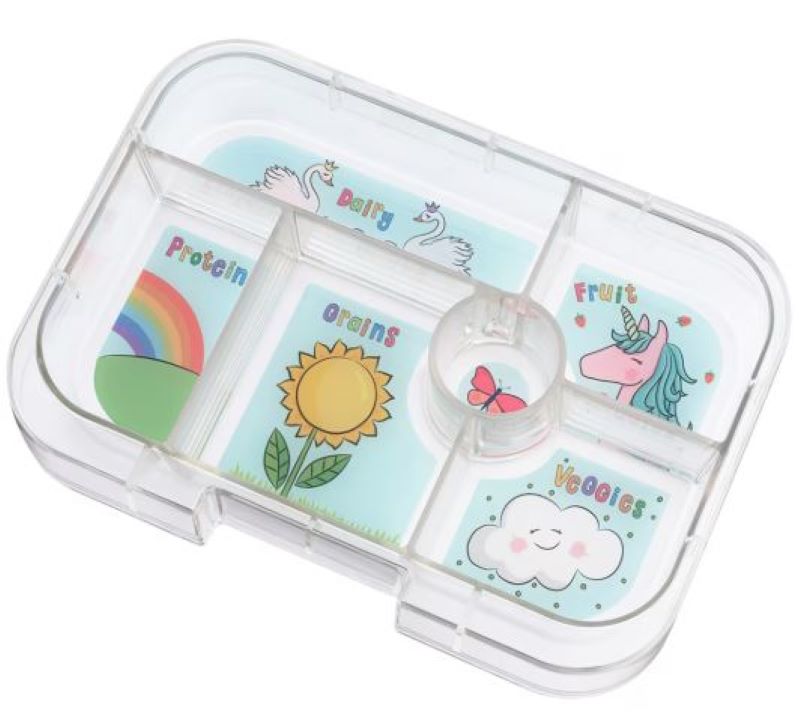 Yumbox Original Lunch Box 6 Comp - Miami Aqua Unicorns