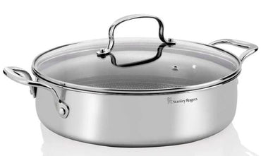 Stanley Rogers Matrix Chefs Pan with lid 28cm 4.5Ltr