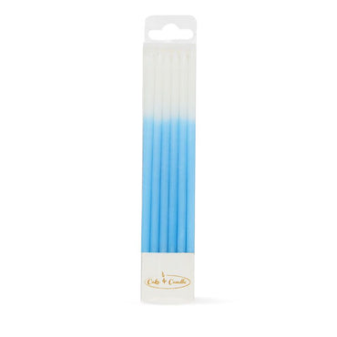 OMBRE Cake Candles Blue Pack 12