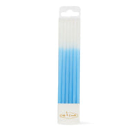 OMBRE Cake Candles Blue Pack 12