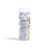 13cm Swirly Candles Silve Pk16