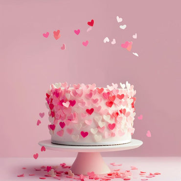 Small Hearts Valentine Wafer Decorations (9g)