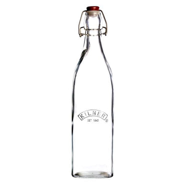 Kilner Square Clip Top Bottle 1 Ltr