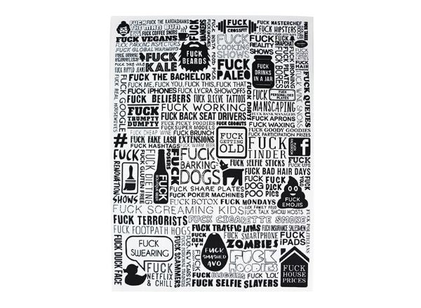 Linen Tea Towel - F Word 40F